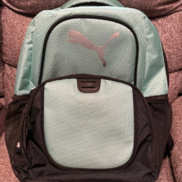 Green and Black Puma Backpack - Picture 1 of 8